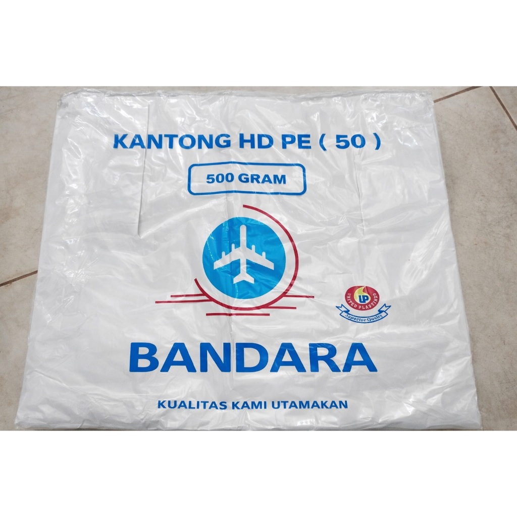 Plastik HDPE Kresek Putih Susu Uk 50 - Bandara Harga Per KG
