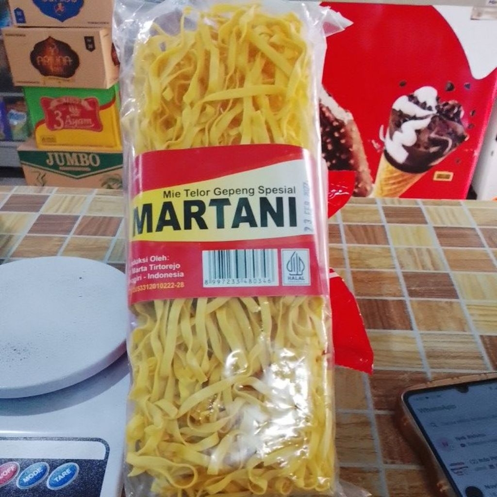 Mie telur Gepeng Martani 200gram