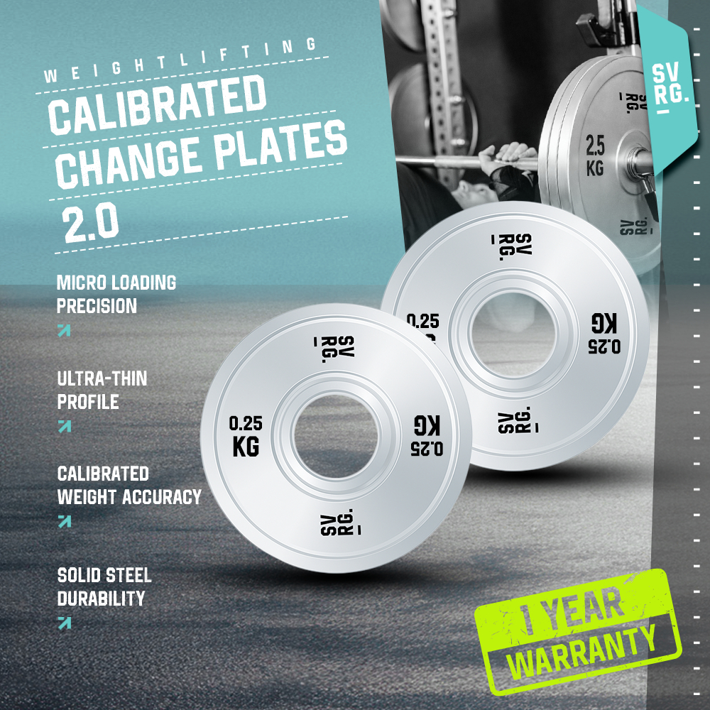 SVRG Calibrated Change Plate Weight Set 0.25KG - 2.5KG