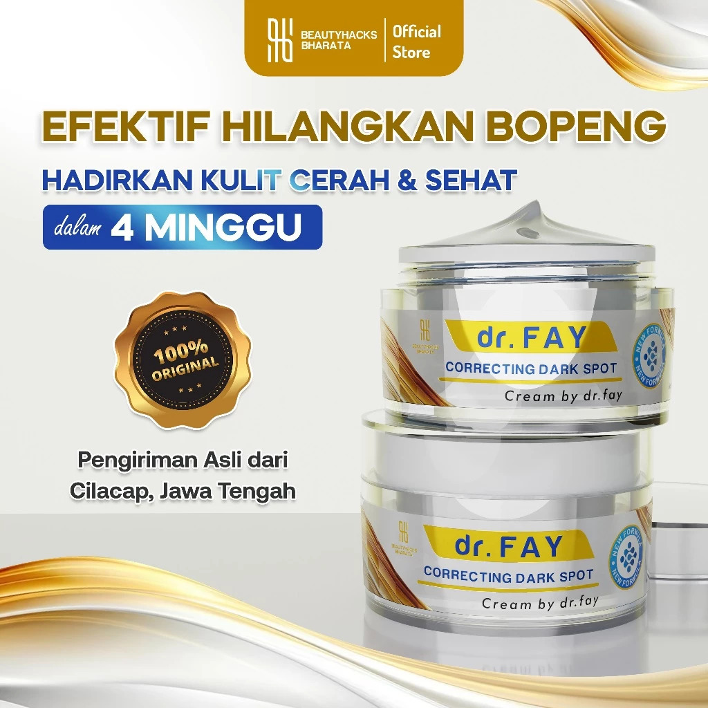 Cream Dr FAY Original Penghilang Bopeng Pria Wanita Aman BPOM