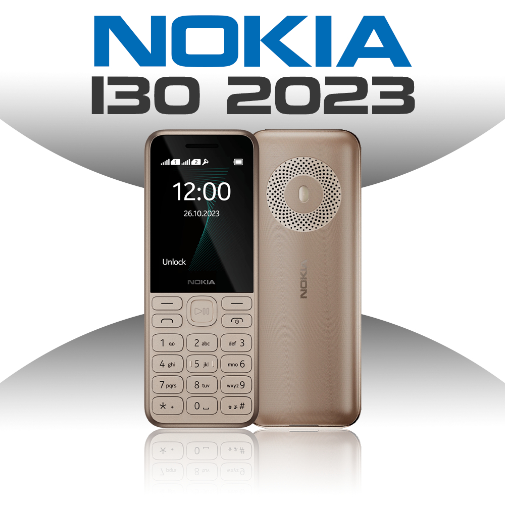 Nokia 130 2023 Dual SIM Tahan Air Sinyal Kuat HP Jadul Baru Original Fullset Garansi 1 Tahun Murah