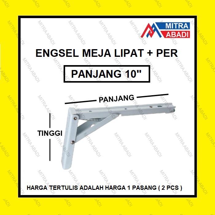 Engsel Siku Lipat Engsel Meja Bakso Folding Bracket PER 10"