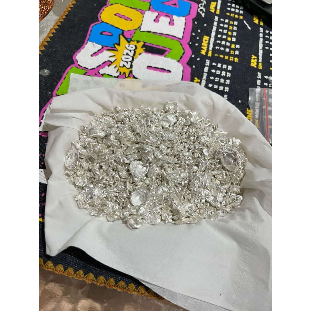 perak granule murni 999 berat 100gr