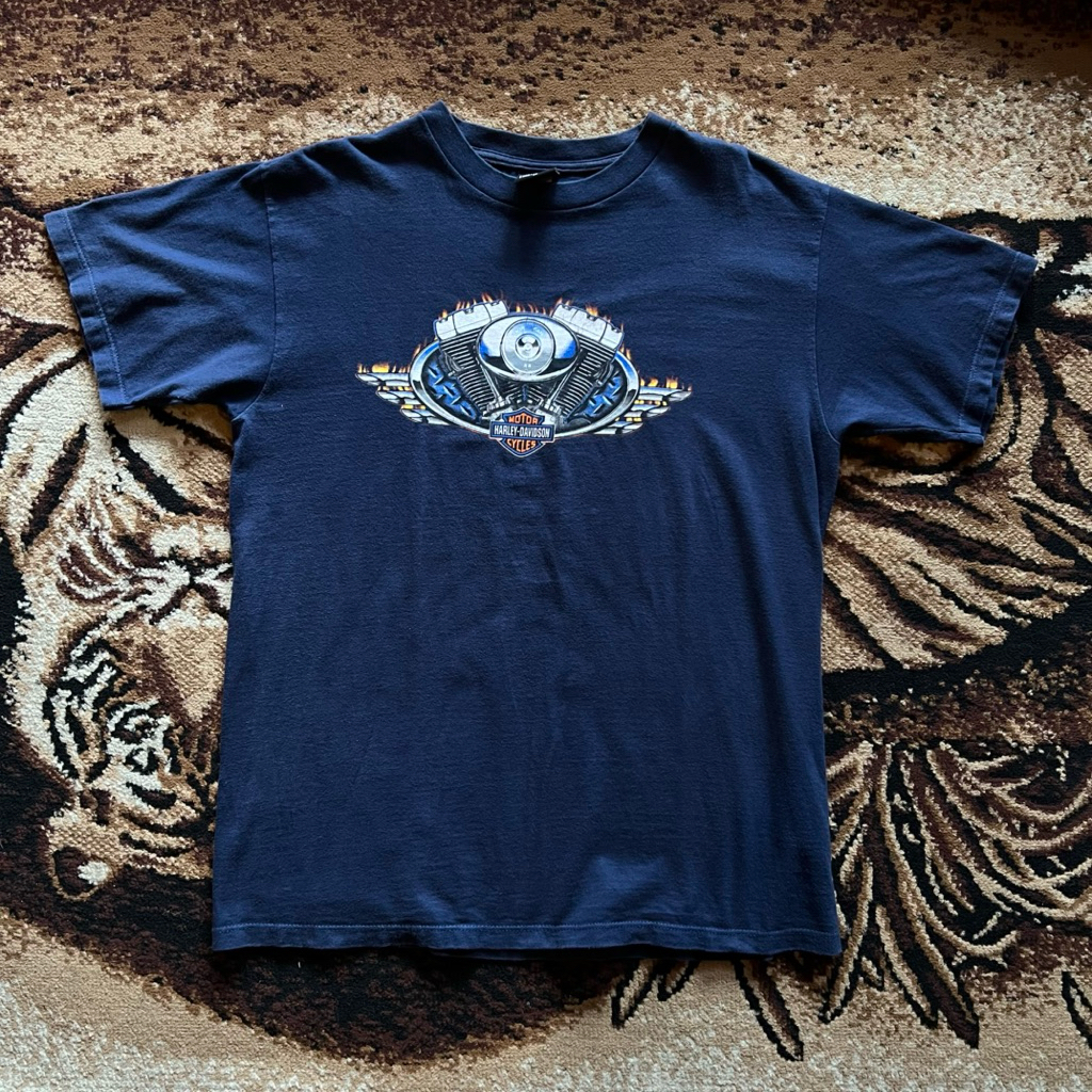 kaos harley davidson vintage 2001