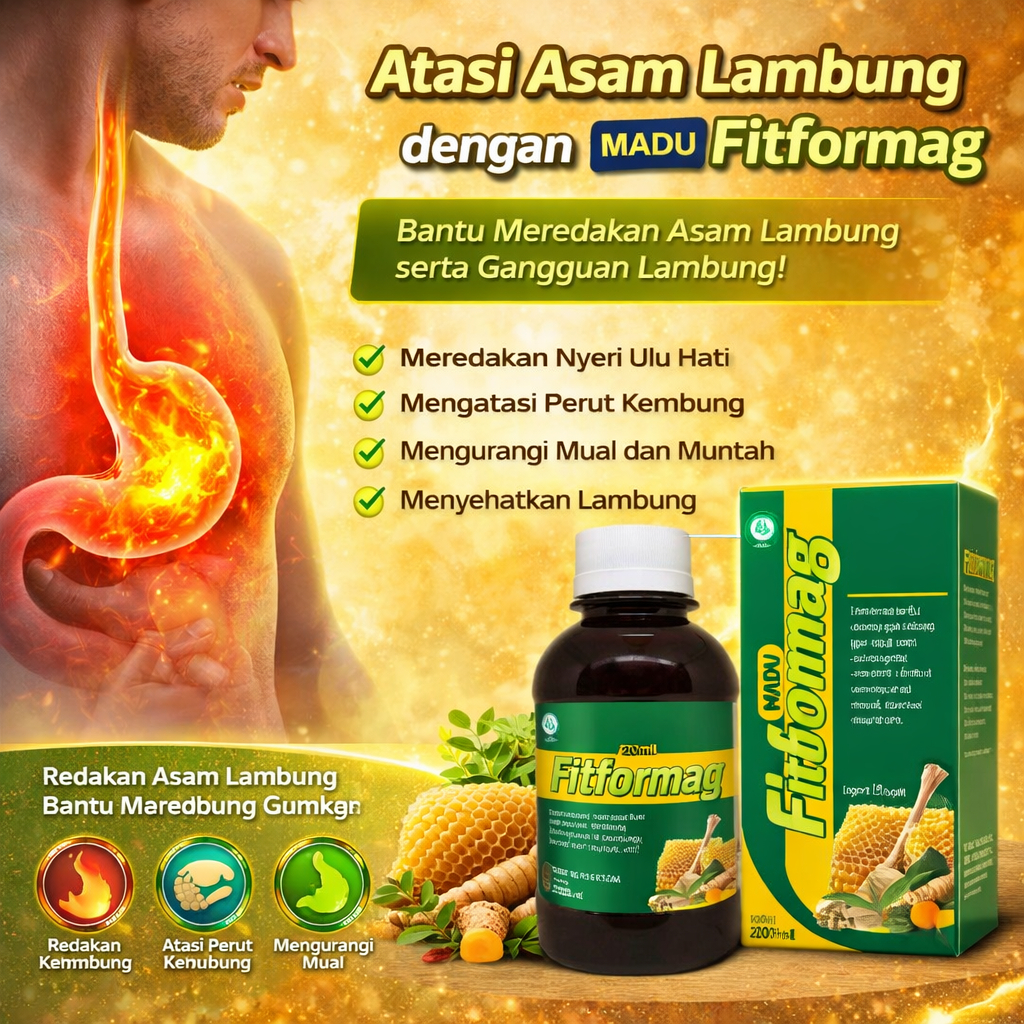 Madu Asam Lambung Paling Ampuh Maag Kronis Gerd Obat Sakit Perut Mual Muntah Nyeri Ulu Hati Sakit Sa