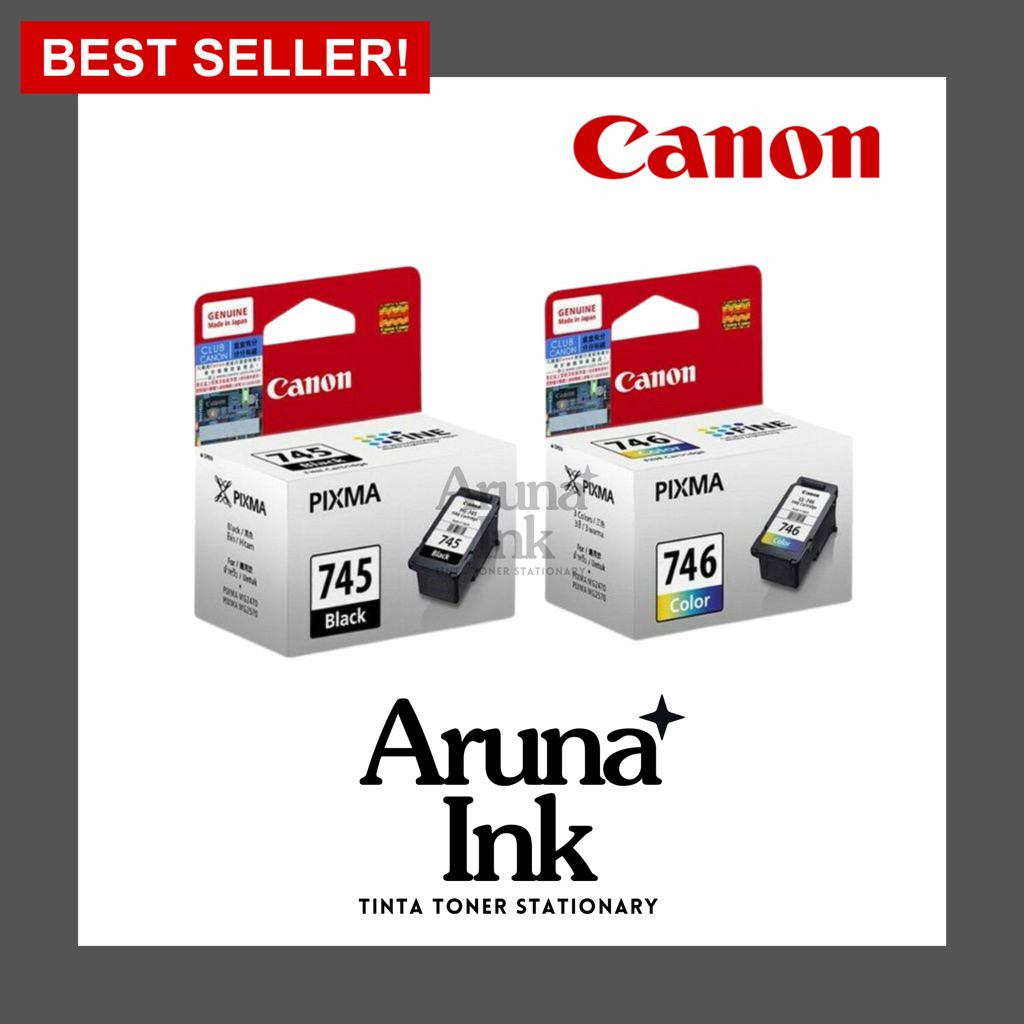 Tinta Canon 745 746 Hitam Warna Full Set Printer Ink PG745 CL746