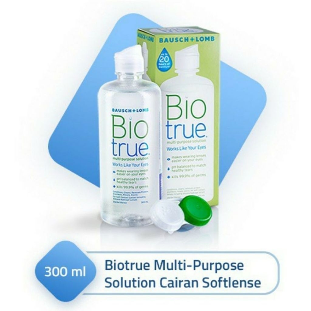 BIOTRUE CAIRAN PEMBERSIH SOFTLENS - CAIRAN LENSA BIOTRUE 300ML & 60ML - Bausch & Lomb BIOTRUE