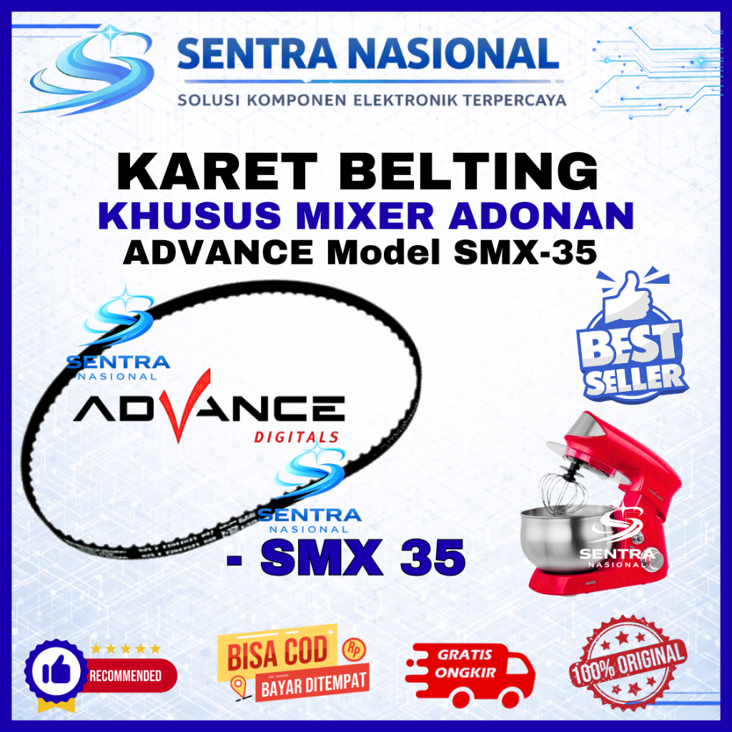 KARET MIXER ADVANCE SMX 35 ORIGINAL | BELTING MIXER ADVANCE SMX35 KUALITAS BAGUS| VANBELT MIXER ADVA