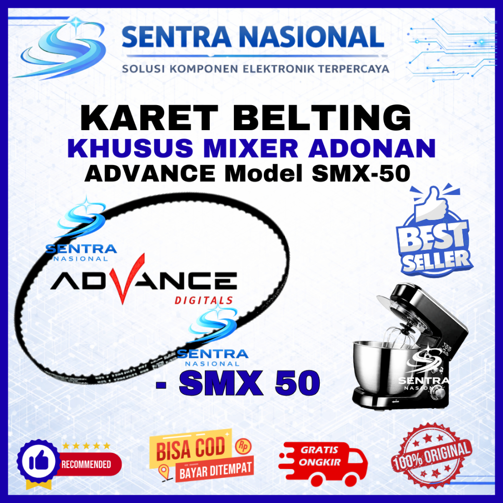 KARET MIXER ADVANCE SMX 50 ORIGINAL | BELTING MIXER ADVANCE SMX50 KUALITAS BAGUS| VANBELT MIXER ADVA