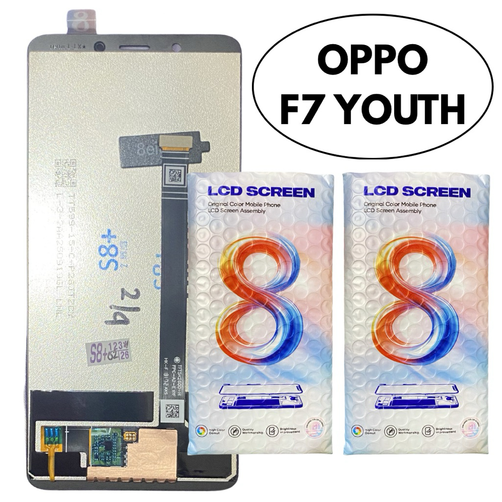 LCD ORIGINAL OPPO F7 YOUTH FULLSET BLACK