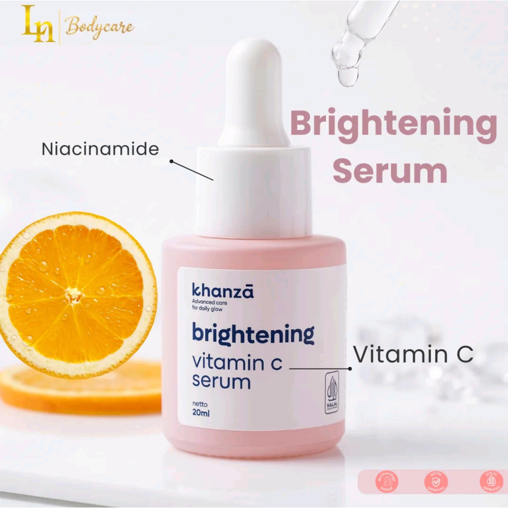 Serum Wajah LN Glowing Brightening All Skin 20ml Face Serum - Mencerahkan kulit - aman BPOM
