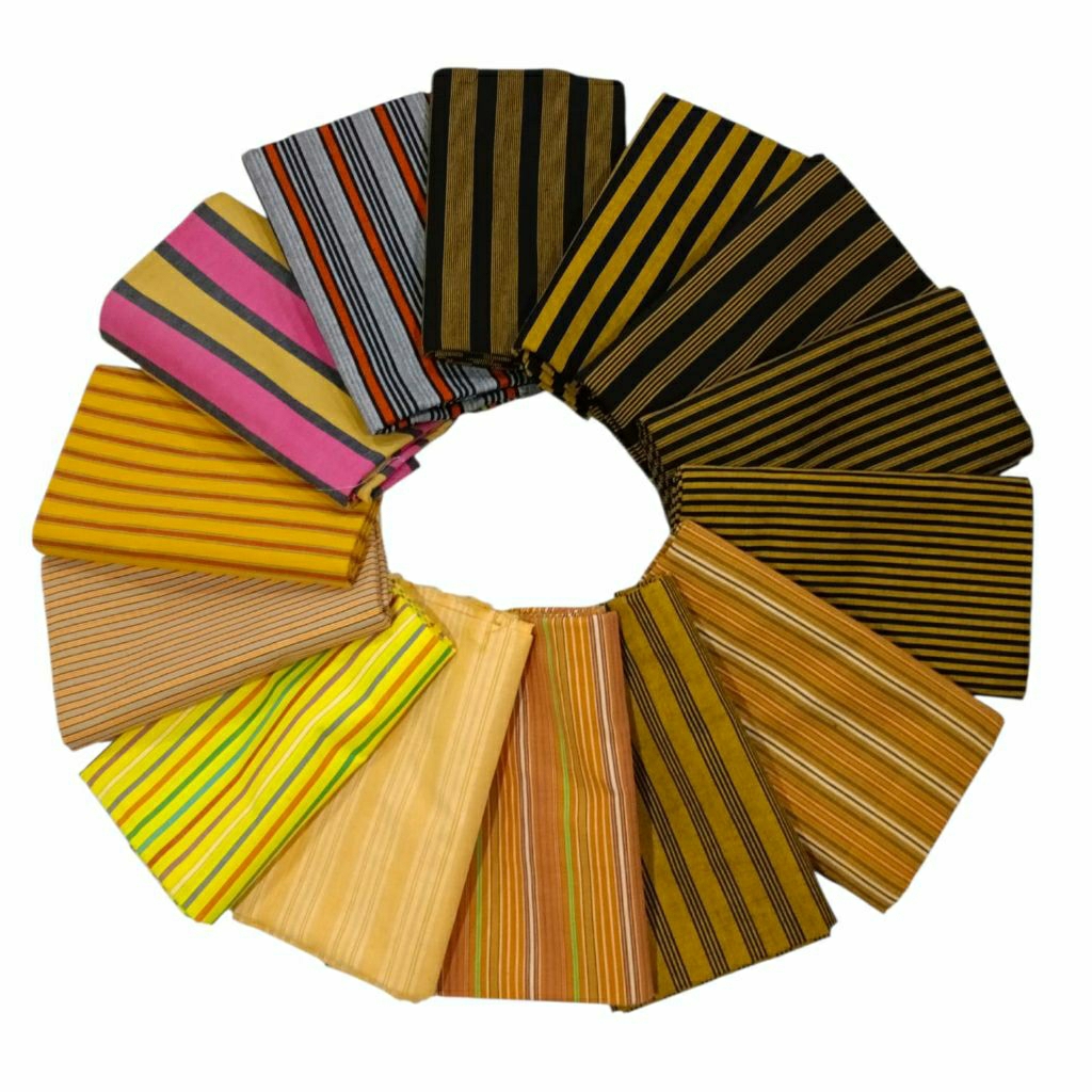 Kain Lurik Tenun Kuning Series / Batik Lurik Kuning Pilih Variasi Warna