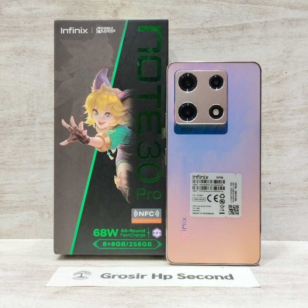 INFINIX NOTE 30 PRO 8/256GB HP SECOND FULLSET