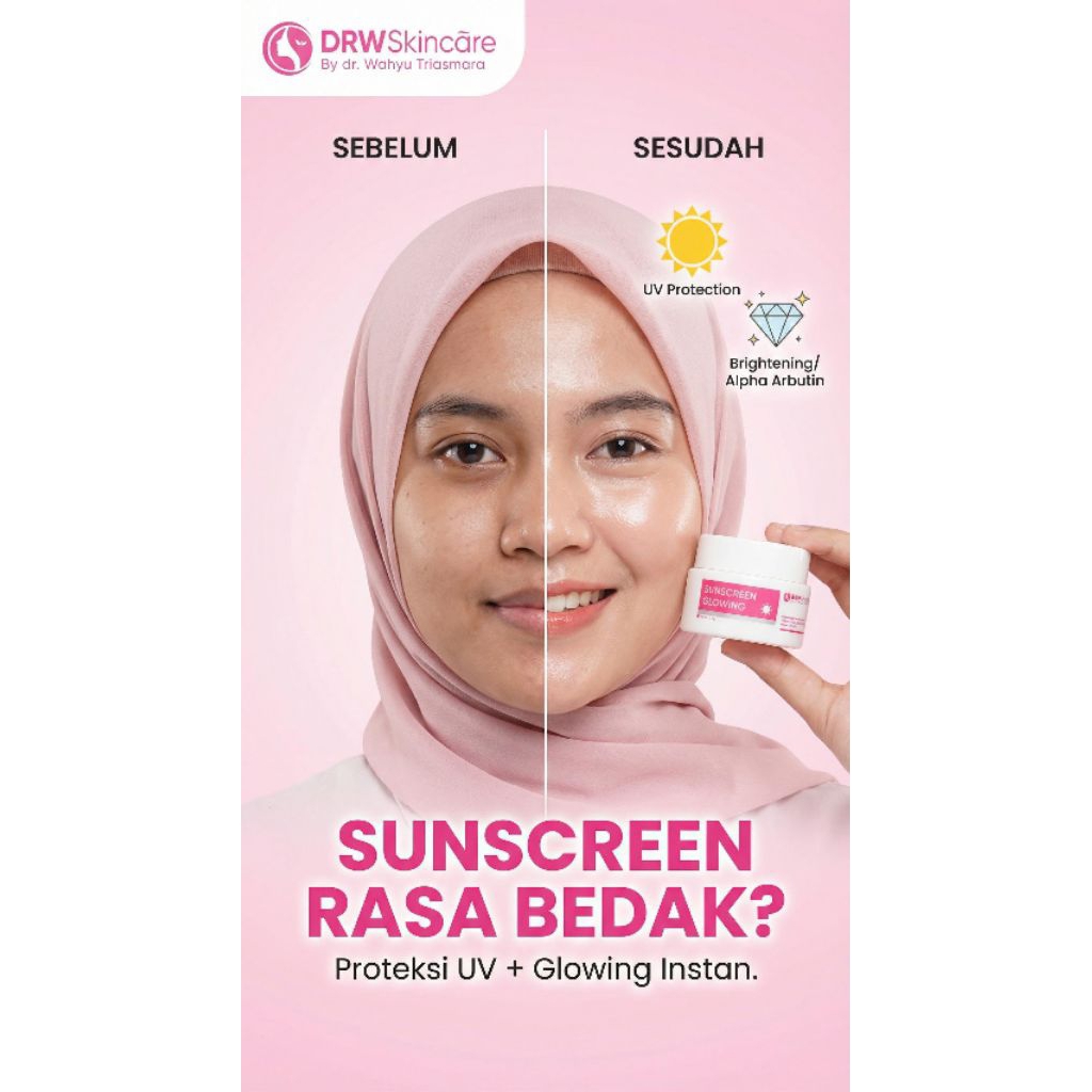 Sunscreen Glowing, Drw Skincare