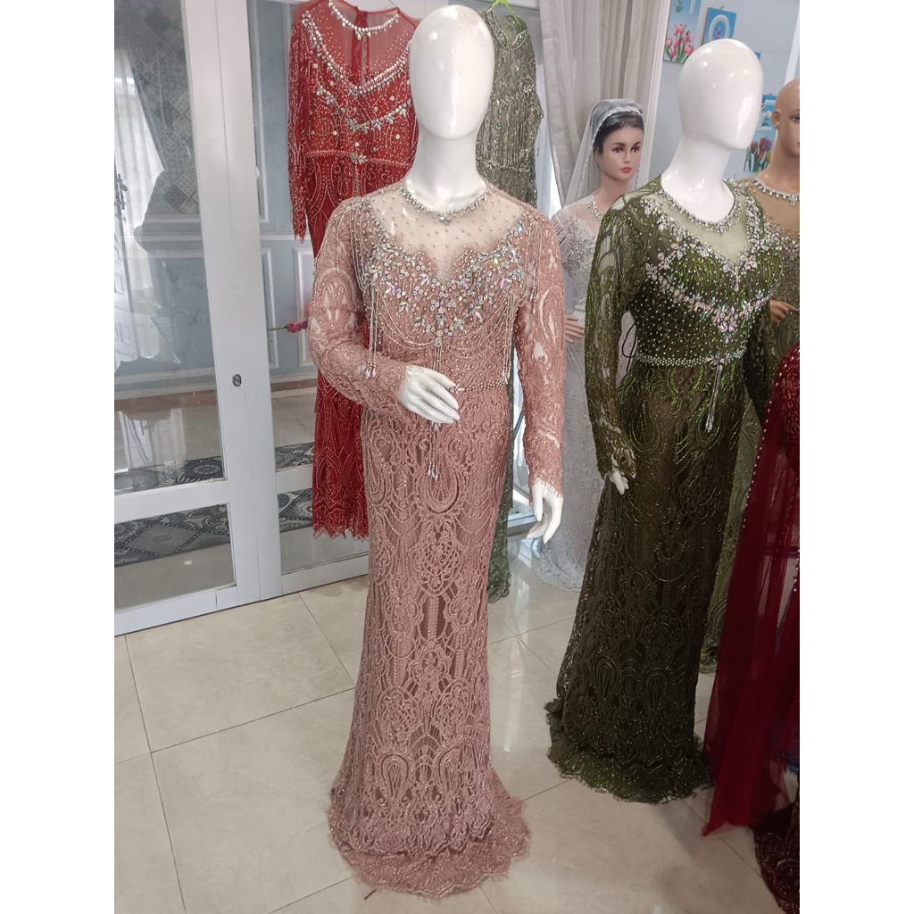 kebaya moca rose gold