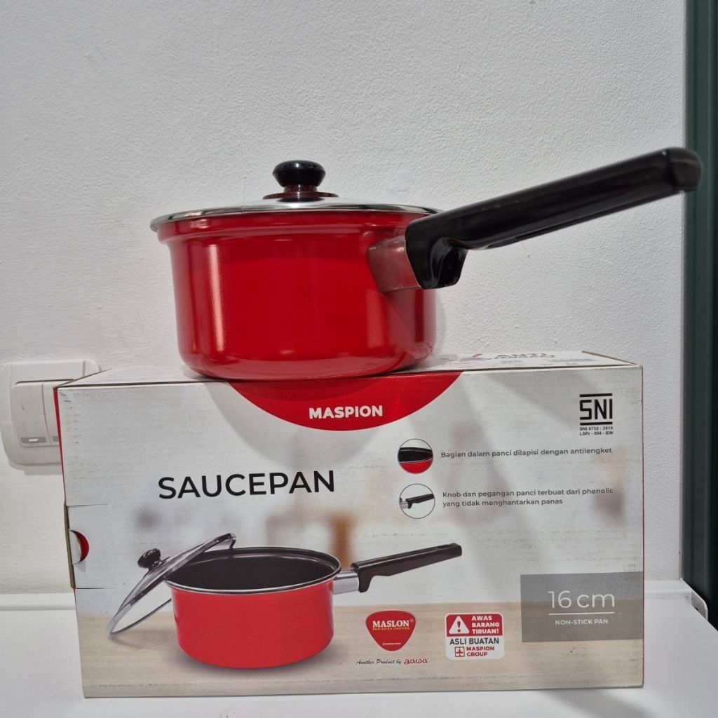 Maspion Maslon Saucepan Teflon Anti Lengket
