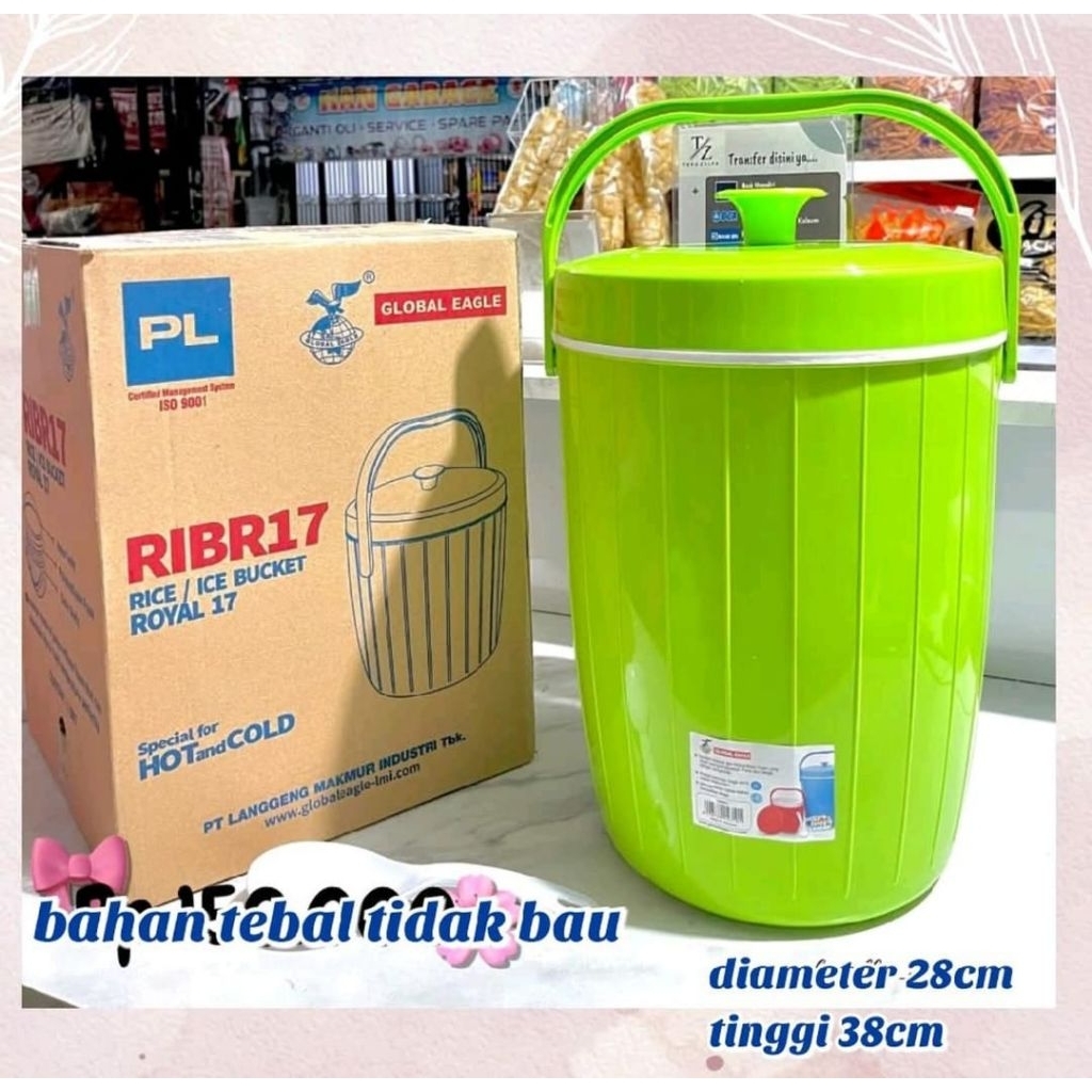 Termos Nasi Global Eagle Ukuran 17 Liter - Rice Bucket 17 Liter Global Eagle - RIBR17