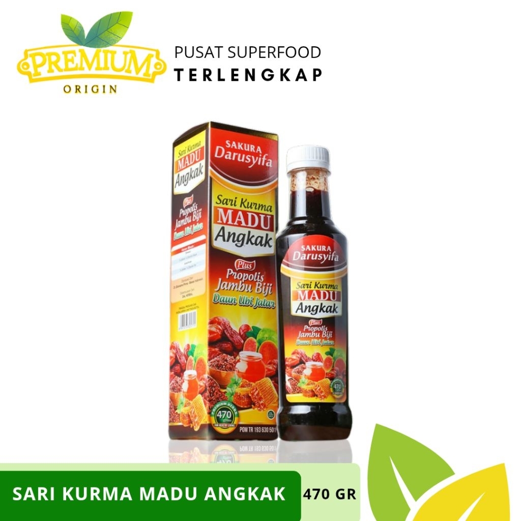 [ OBAT DBD ALAMI ] Madu Angkak Sari Kurma Madu Herbal Cegah DBD dan Anemia