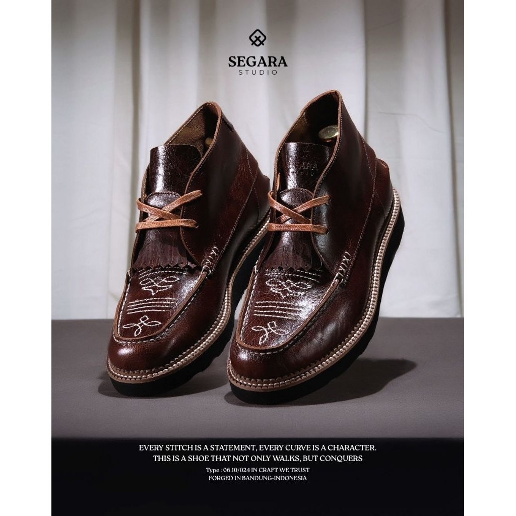 EXODOS57 | SEGARA Sepatu Kulit - NYARA Dark Brown
