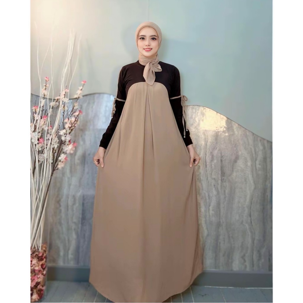 Parayou Hijab Dress Set Elegan Remaja Dewasa GAmis Korea