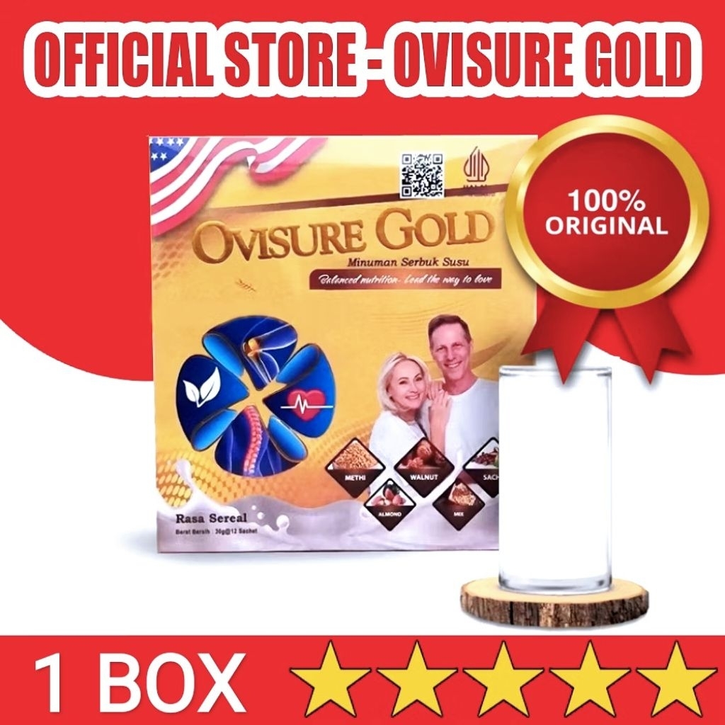 1 Box Ovisure Gold Asli Original Susu Tulang dan Sendi Sehat Terbaik untuk Atasi Nyeri & Osteoporosi