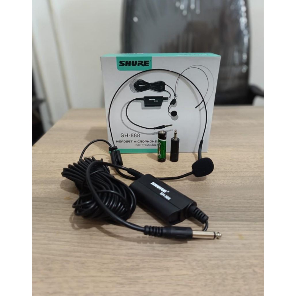 Mic SHURE SH888 SH/888 headset untuk imam masjid musolah suara jernih