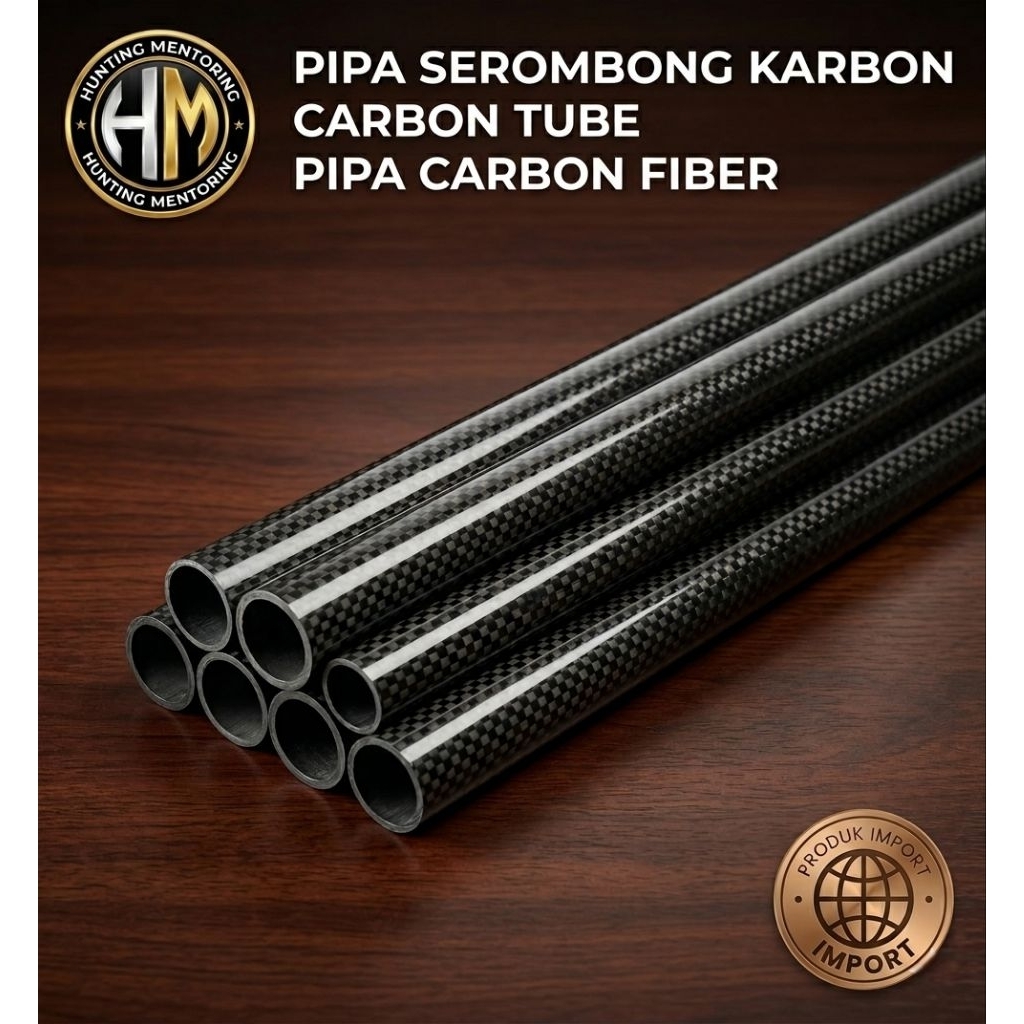 Pipa serombong karbon, srombong carbon, Carbon tube, Pipa karbon od 16 17 18 19 20 22 25