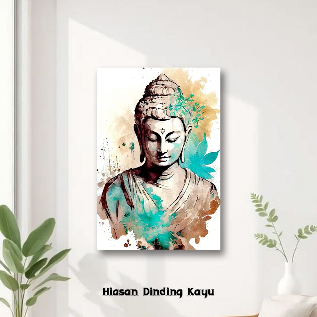 Lokala - HIASAN DINDING BUDDHA SAKYAMUNI / GOTAMA / PAJANGAN DEKORASI DINDING BUDDHA BD001D Estetik