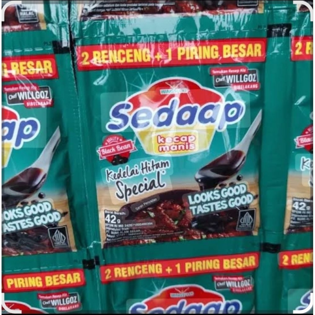 (12 SACHET) KECAP SEDAAP KECAP MANIS KEMASAN SACHET