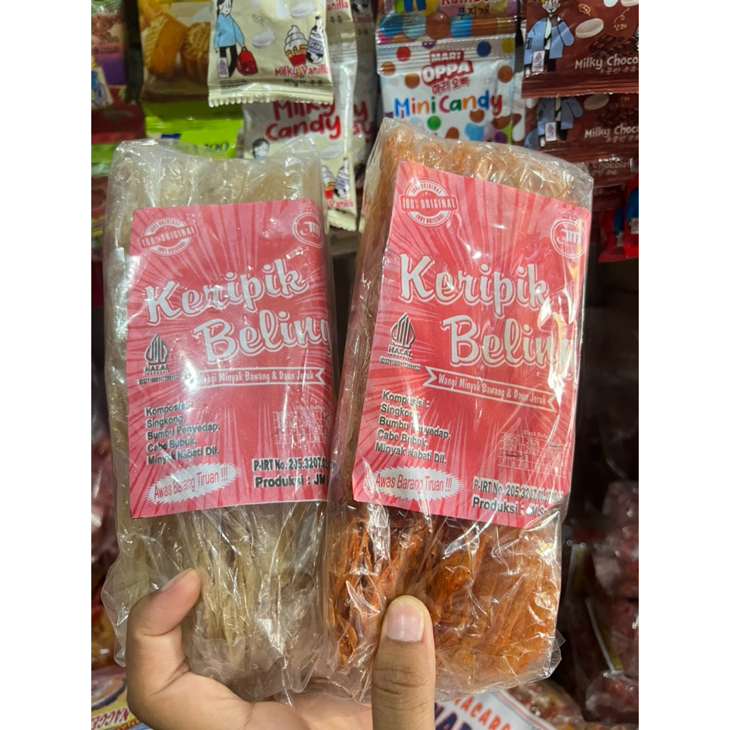 Keripik kaca / keripik beling / keripik kaca gurih tidak pedas / keripik kaca pedas