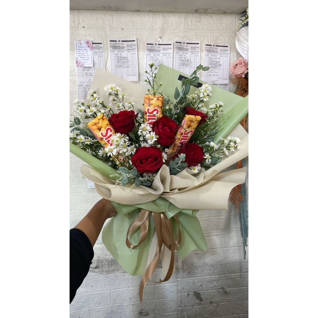 buket coklat/ bucket coklat/ buket bunga coklat/ buket cokelat/ buket valentine