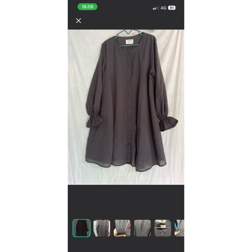 ASKA LABEL TUNIK FULL DOUBLE FURING