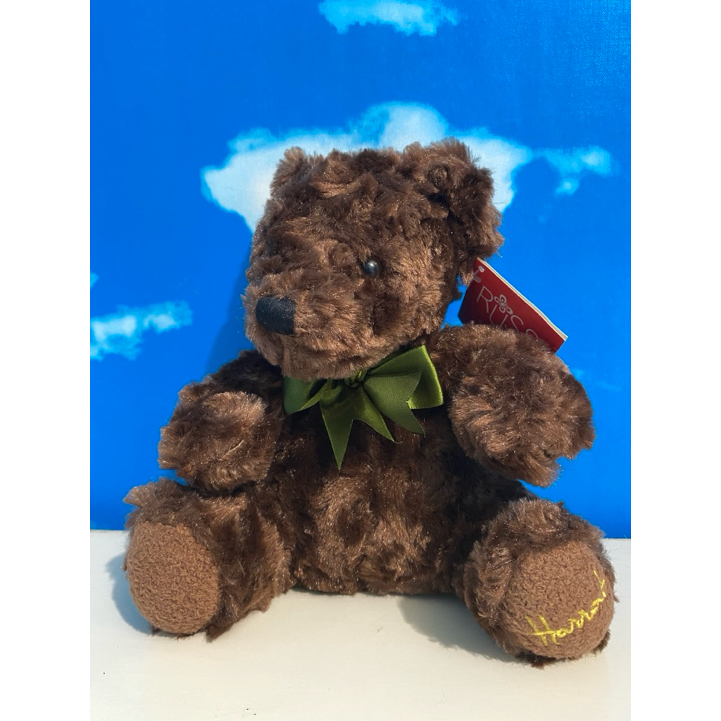Boneka Beruang Harrods Original Plushie / Boneka Teddy Bear Harrods / Boneka Beruang Bulu Mawar