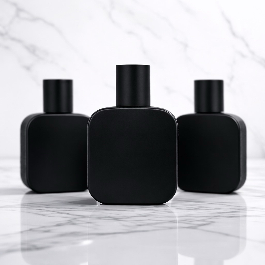 Botol Parfum 30ml Lacoste Black Doff Premium Kaca Tebal | Botol Kosong Parfum Type Drat | Botol Parf