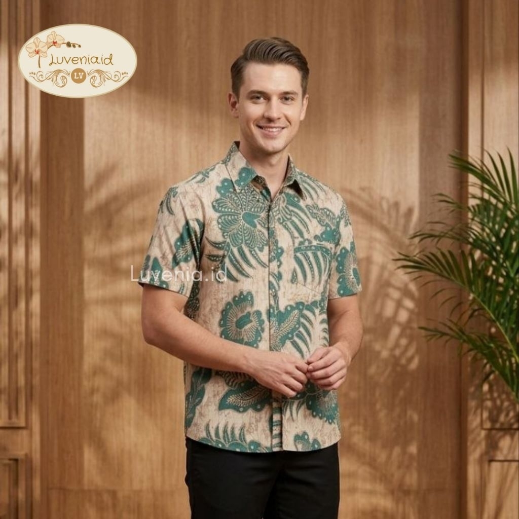Kemeja Batik Pria 113 BHK - Batik Modern / Kemeja Pria / Batik Couple / Seragam Batik / Batik Kantor