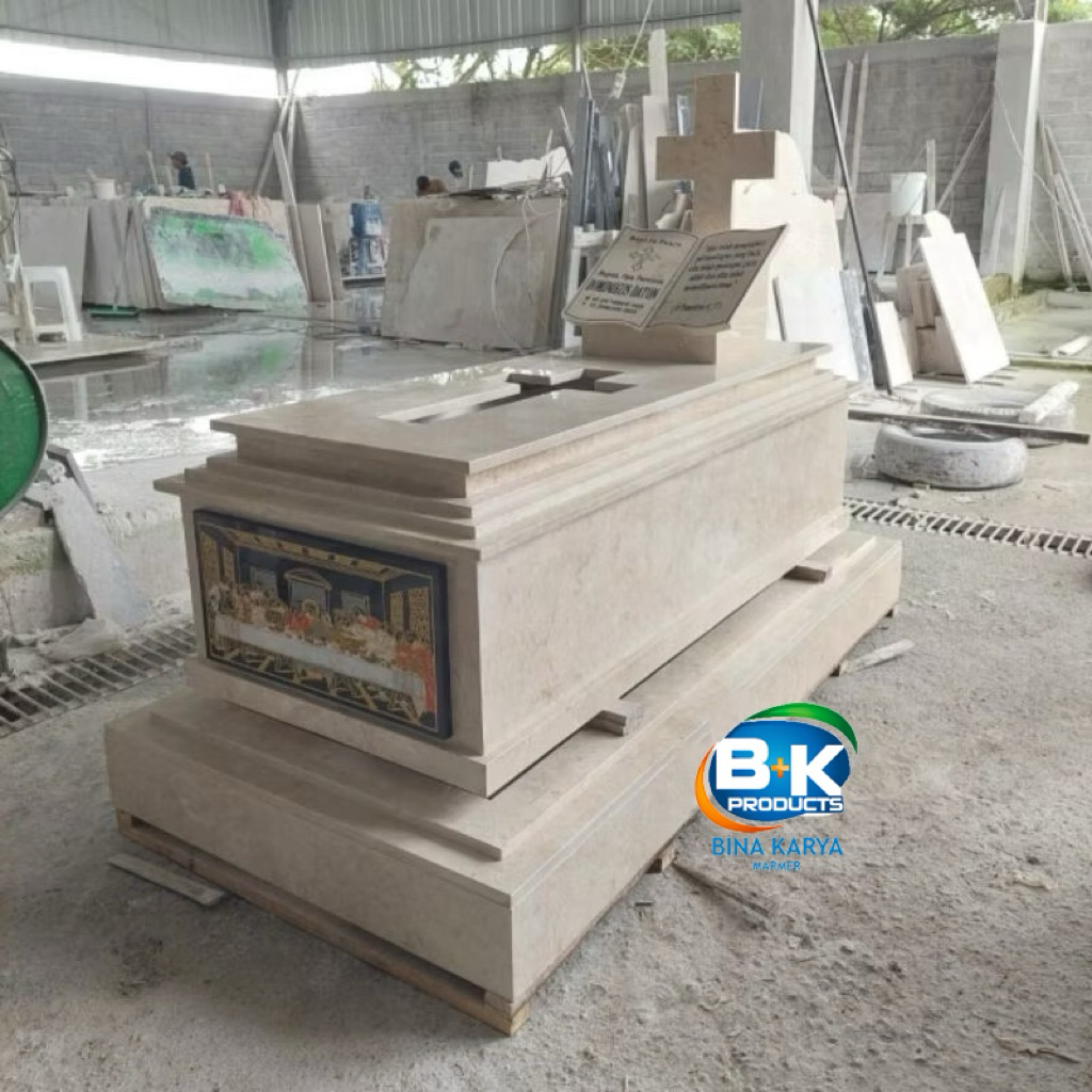 Kijing Makam Marmer Kristen Katolik 160x60