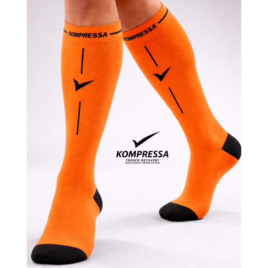 KOMPRESSA Kaos Kaki Kompresi Premium Made In France French Recovery Sock Kualitas Terbaik Olahraga O