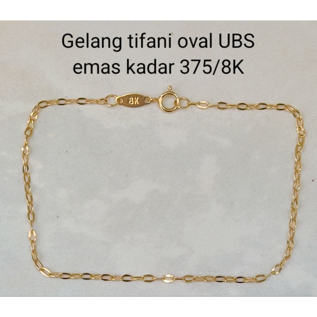 gelang emas asli kadar 8 k