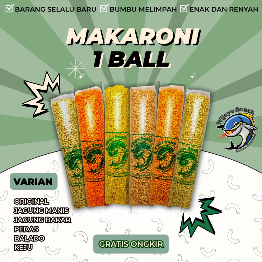 MAKARONI pipa bantat viral cemilan pedas gurih lezat