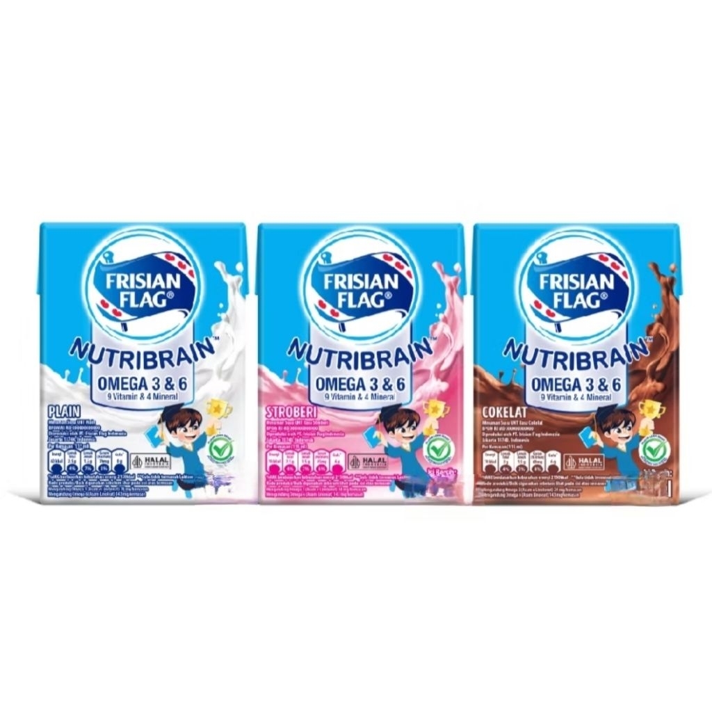 Frisian Flag Susu UHT Cair 110ml 110 ml Plain Coklat Chocolate Strawberry Stroberi