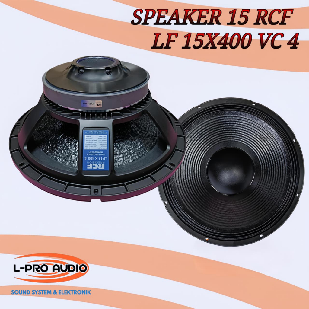 Speaker RCF 15in LF15X400 spul 4in RCF 15X400