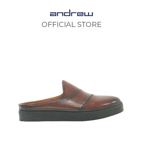 Sandal Casual Pria Andrew Shoes Axel Brown
