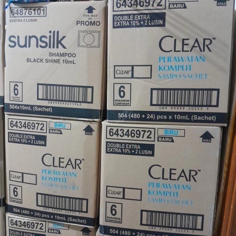 (KARTON) Shampoo Clear Renceng - Shampoo Clear All Varian