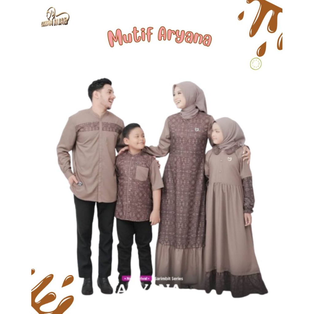 Sarimbit mutif aryana - arfin / sarimbit mutif 2026 / sarimbit mutif terbaru / gamis dewasa / gamis 