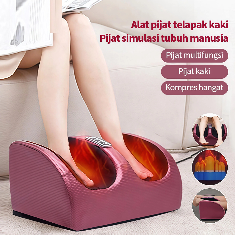 Pijat Kaki Betis Alat Pijat Kaki dan Betis Elektrik untuk Refleksi Kaki dengan Pijatan Getar