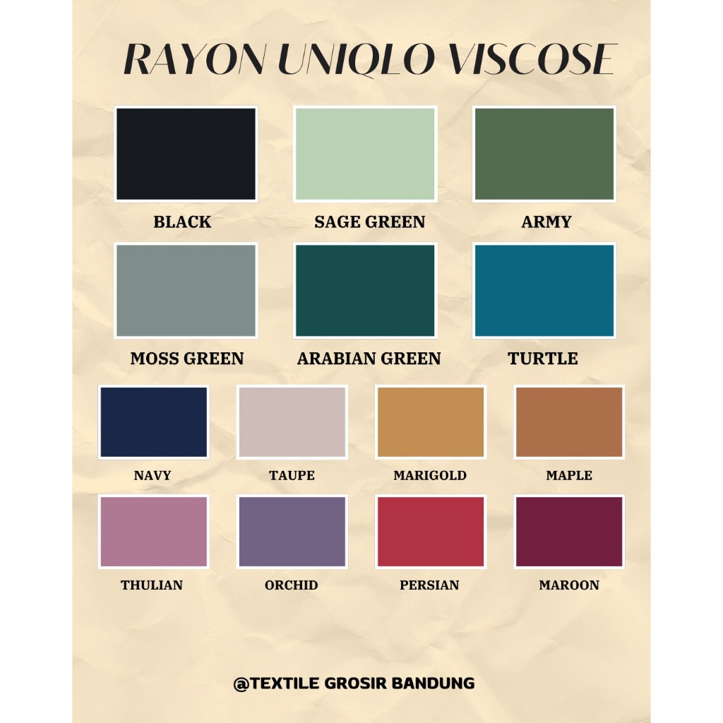 BAHAN KAIN RAYON UNIQLO VISCOSE (PER 0,5 METER)