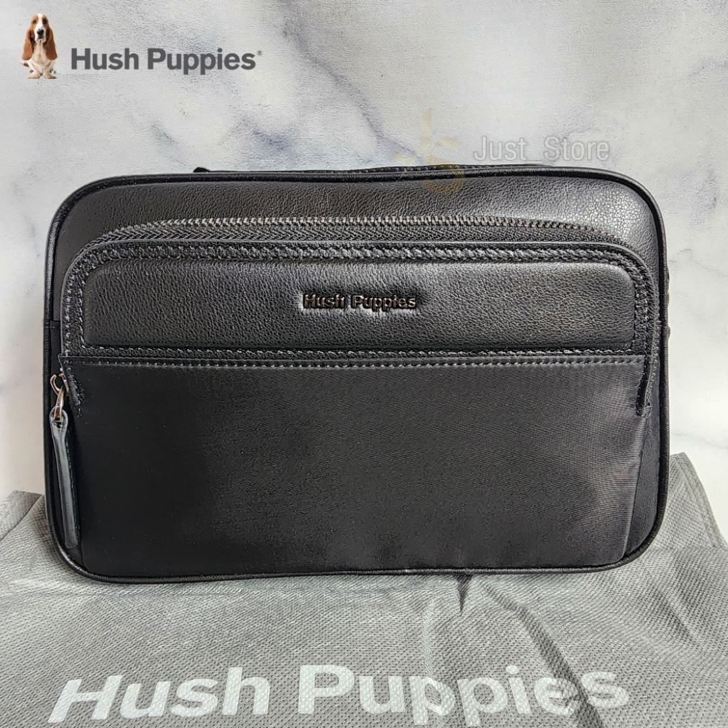 Tas Pria Hush Puppies - Palma Waist Bag Black