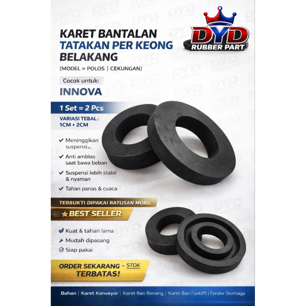 KARET BANTALAN TATAKAN PER KEONG BELAKANG INNOVA
