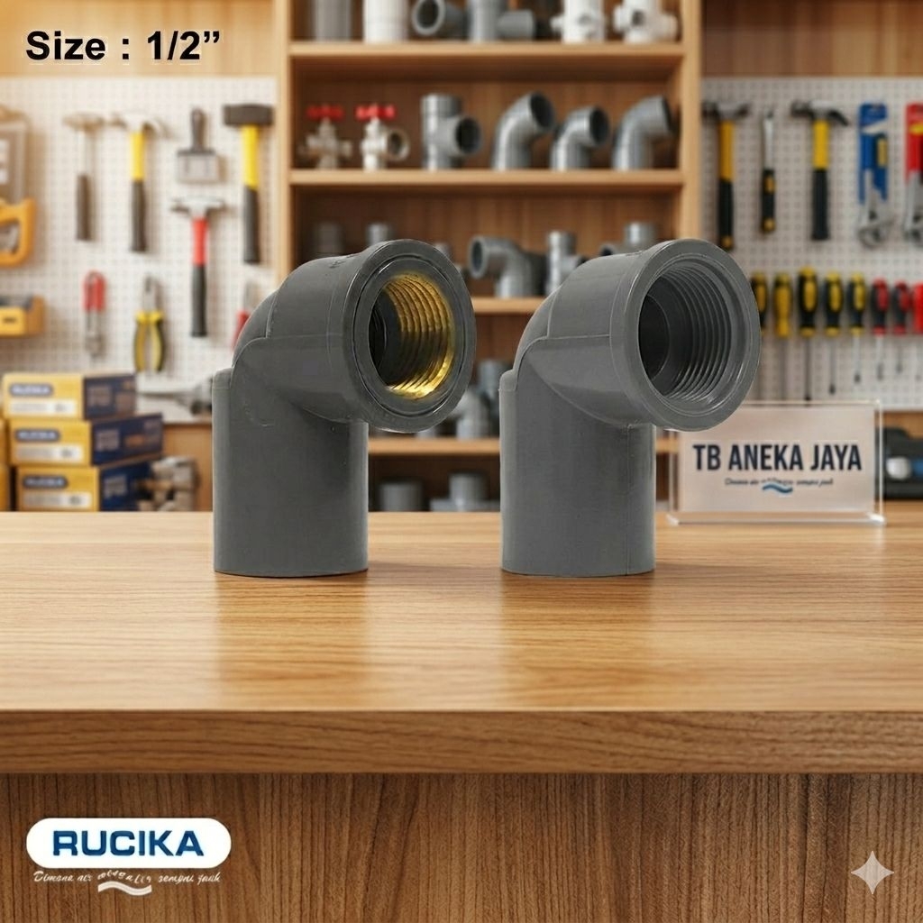 Elbow Drad dalam AW drat Kuningan / knee 1/2 - 3/4 inch