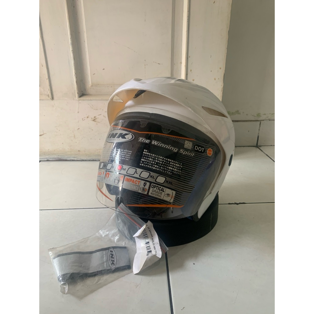 INK CX 22  SOLID WHITE / INK CX 22 ORI POLOS PUTIH / HELM PROMO MURAH INK CX22 ORI